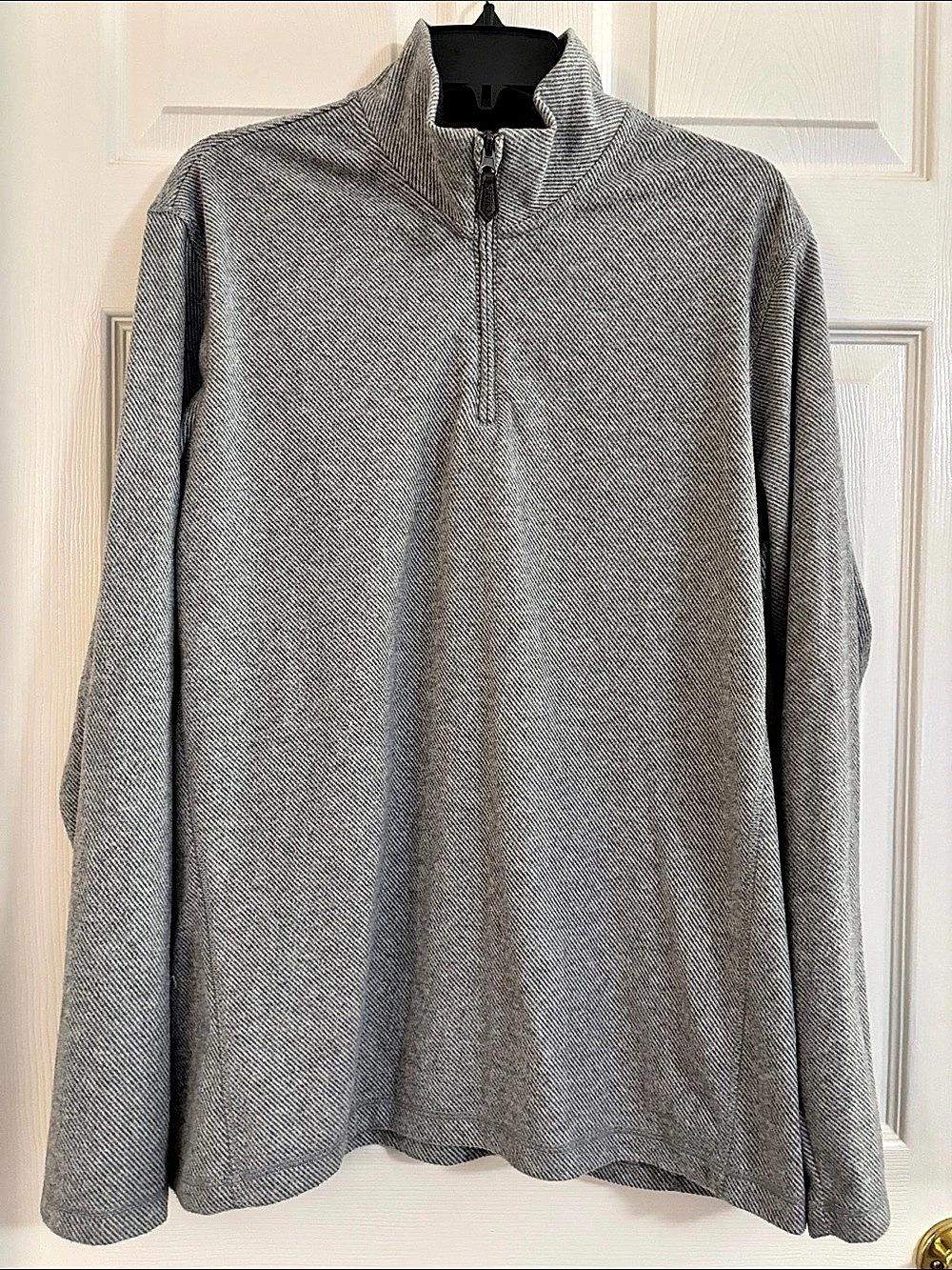 Chaps Men's Houndstooth Quarter-Zip Size Large Like New